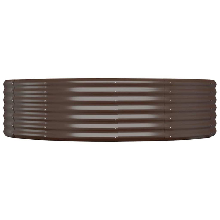 Vidaxx jardinière 140x140x36 cm acier galvanisé marron