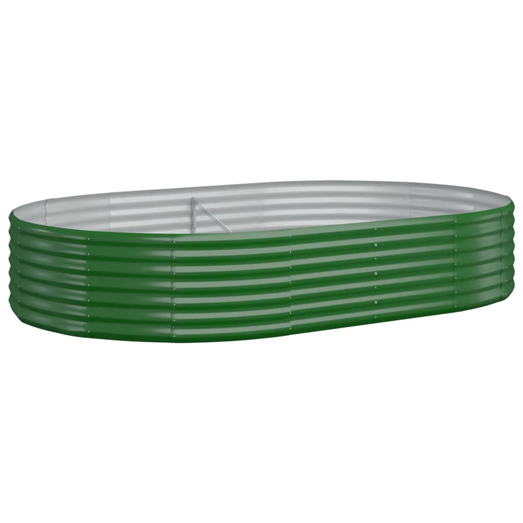 Vidaxx jardinière 214x140x36 cm acier galvanisé vert