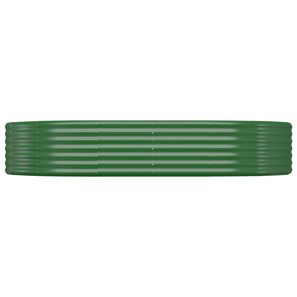 Vidaxx jardinière 214x140x36 cm acier galvanisé vert