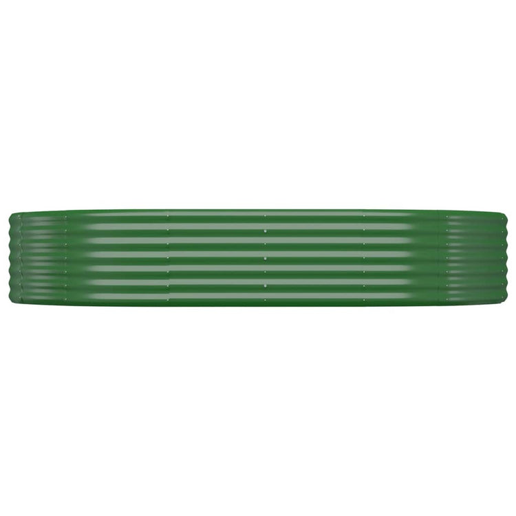 Vidaxx jardinière 214x140x36 cm acier galvanisé vert