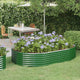 Vidaxx jardinière 214x140x36 cm acier galvanisé vert