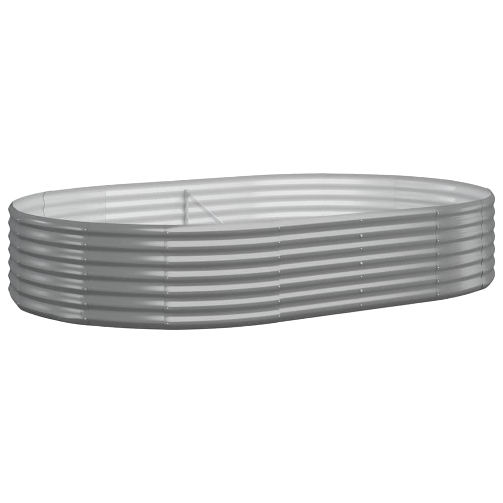 Vidaxx jardinière 214x140x36 cm acier galvanisé gris