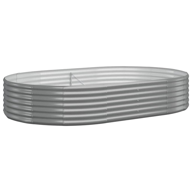 Vidaxx jardinière 214x140x36 cm acier galvanisé gris
