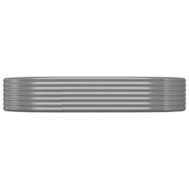 Vidaxx jardinière 214x140x36 cm acier galvanisé gris