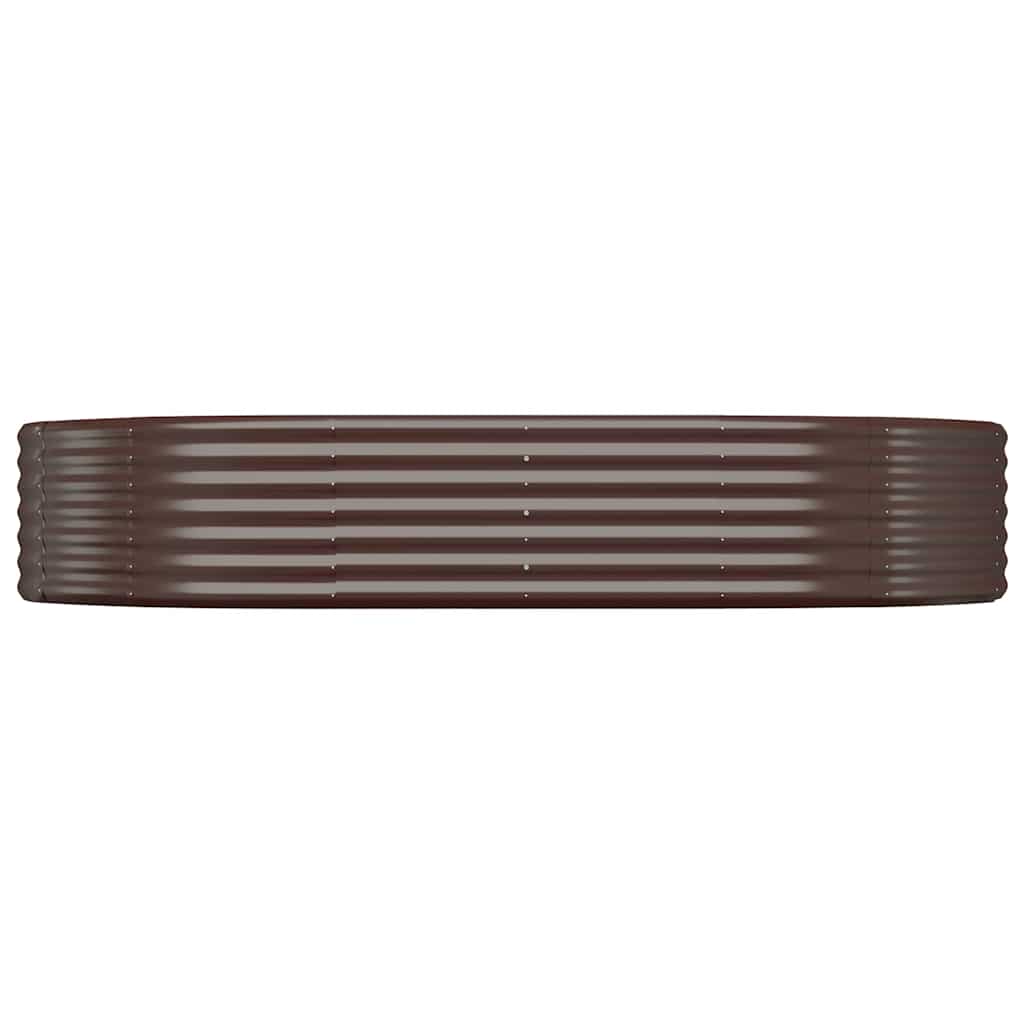 Vidaxx jardinière 214x140x36 cm acier galvanisé marron