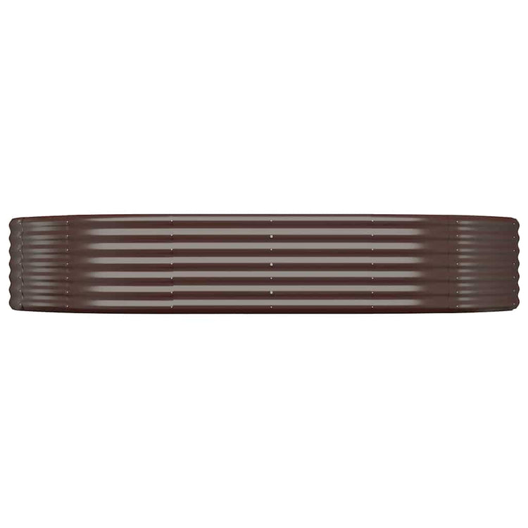 Vidaxx jardinière 214x140x36 cm acier galvanisé marron