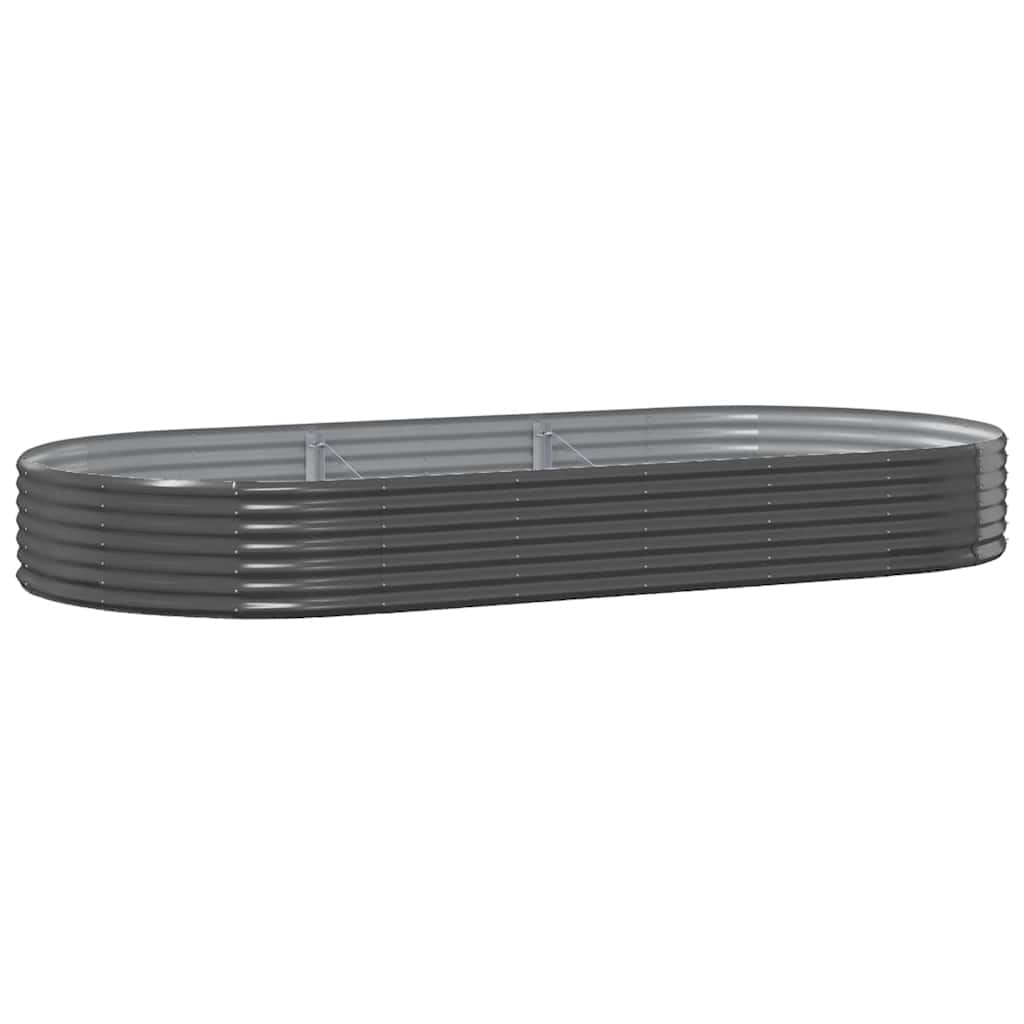 Vidaxx bac de jardin surélevé acier galvanisé 296x140x36 cm anthracite