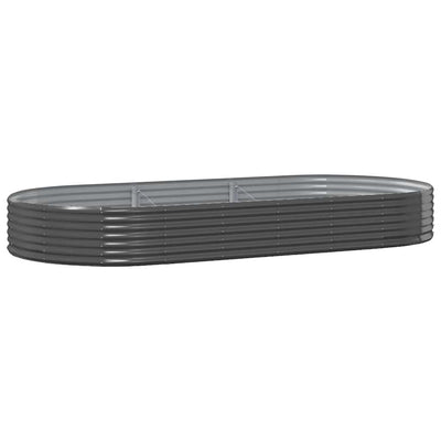 Vidaxx bac de jardin surélevé acier galvanisé 296x140x36 cm anthracite