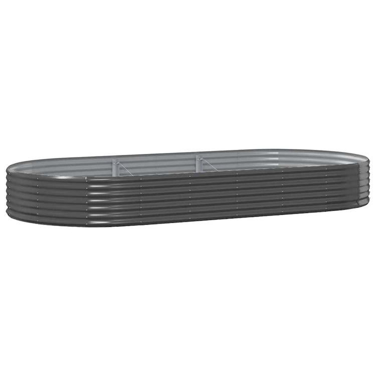 Vidaxx bac de jardin surélevé acier galvanisé 296x140x36 cm anthracite