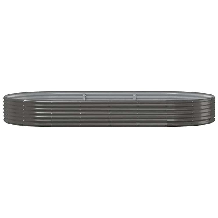 Vidaxx bac de jardin surélevé acier galvanisé 296x140x36 cm anthracite