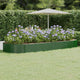 Vidaxx jardinière 373x140x36 cm acier galvanisé vert