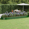 Vidaxx jardinière 450x140x36 cm acier galvanisé vert
