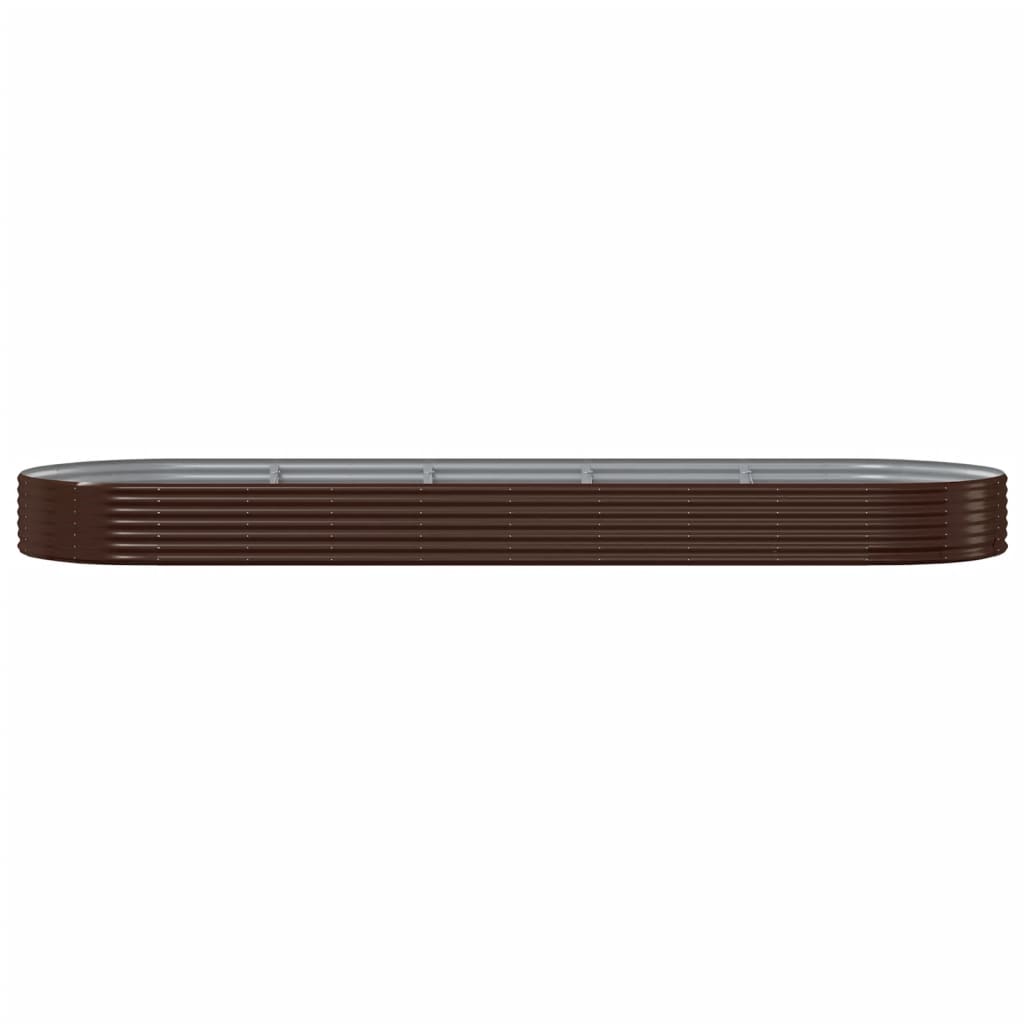 Vidaxx jardinière 450x140x36 cm acier galvanisé marron