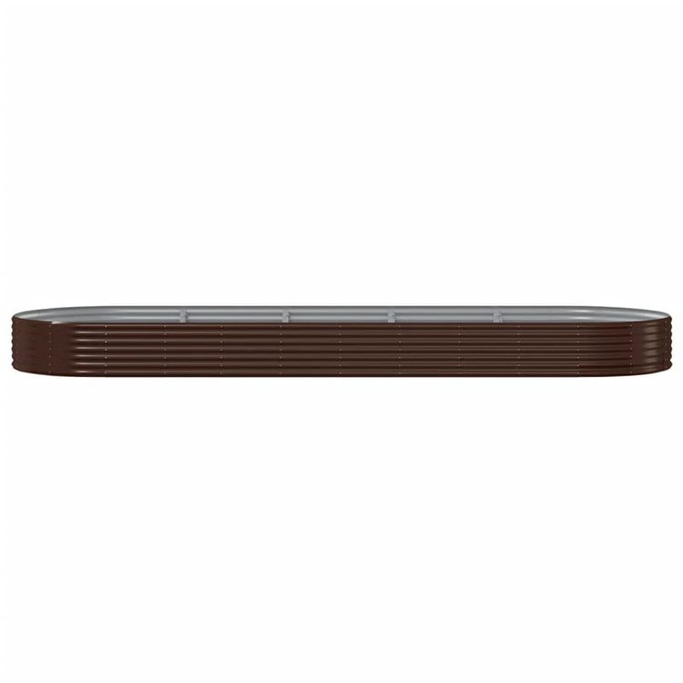 Vidaxx jardinière 450x140x36 cm acier galvanisé marron
