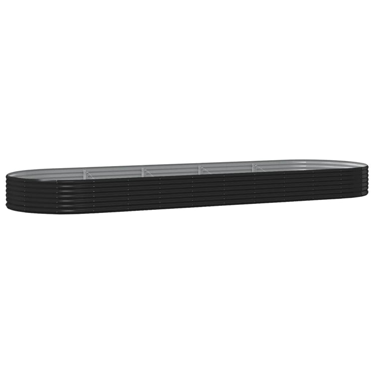 Jardinière Vidaxx 450x140x36 cm acier galvanisé anthracite