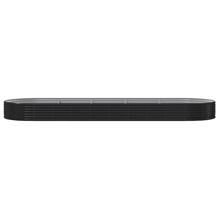 Jardinière Vidaxx 450x140x36 cm acier galvanisé anthracite