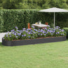 Jardinière Vidaxx 450x140x36 cm acier galvanisé anthracite