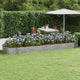 Boîte de planification Vidaxl 450x140x36 cm en poudre en acier en acier couleur