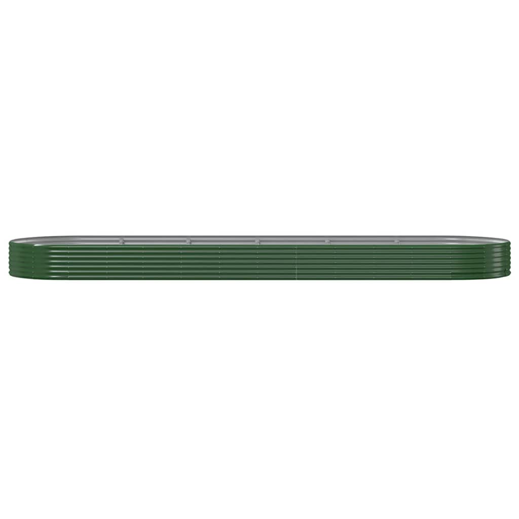 Vidaxx jardinière 523x140x36 cm acier galvanisé vert
