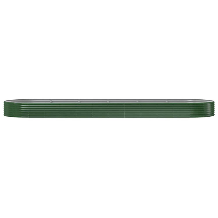 Vidaxx jardinière 523x140x36 cm acier galvanisé vert