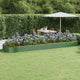 Vidaxx jardinière 523x140x36 cm acier galvanisé vert