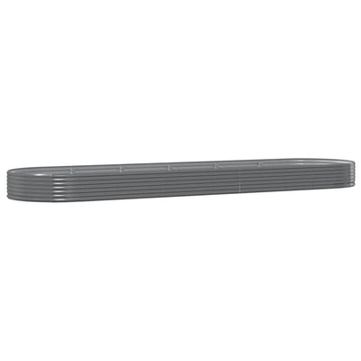 Boîte de planification Vidaxl 523X140X36 CM-POWER-POADED Grey