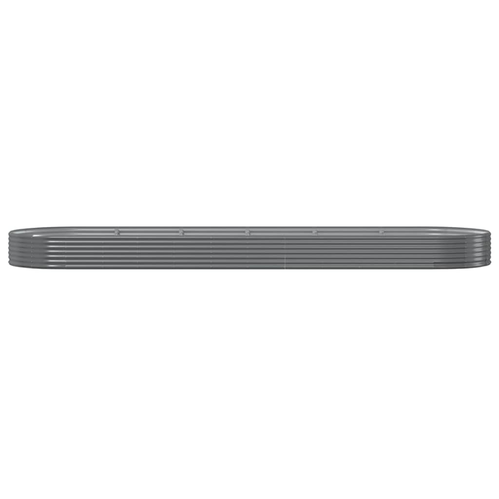 Boîte de planification Vidaxl 523X140X36 CM-POWER-POADED Grey