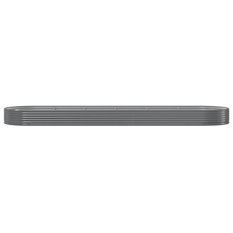 Boîte de planification Vidaxl 523X140X36 CM-POWER-POADED Grey