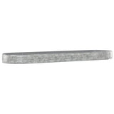 Vidaxl planteur 523x140x36 cm en poudre en poudre en argent en acier coloré - afbeelding 2
