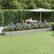 Vidaxl planteur 523x140x36 cm en poudre en poudre en argent en acier coloré