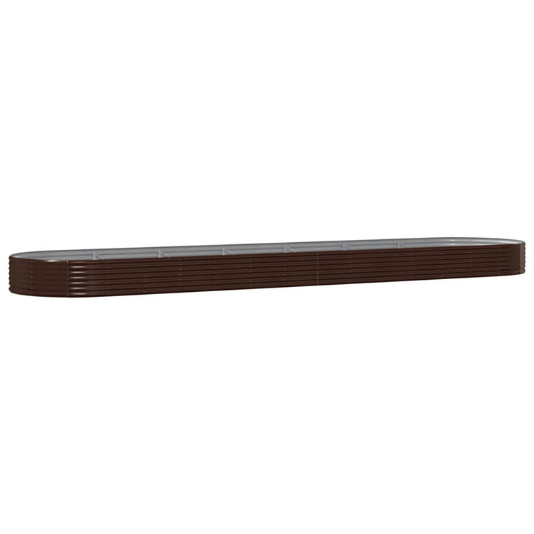 Vidaxx jardinière 600x140x36 cm acier galvanisé marron