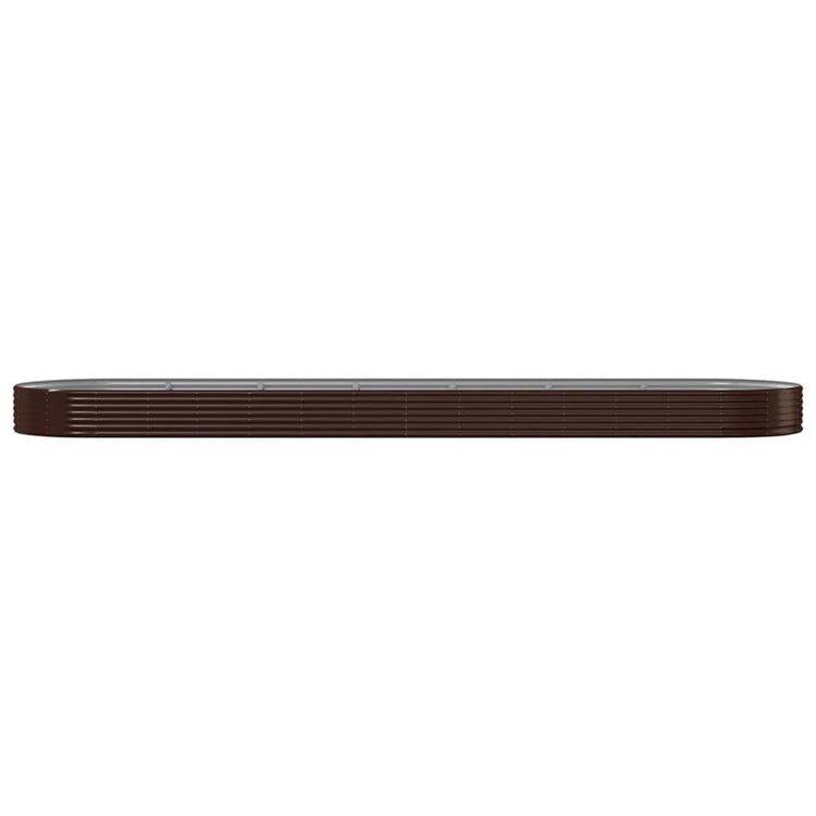 Vidaxx jardinière 600x140x36 cm acier galvanisé marron