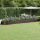 Vidaxx jardinière 600x140x36 cm acier galvanisé marron