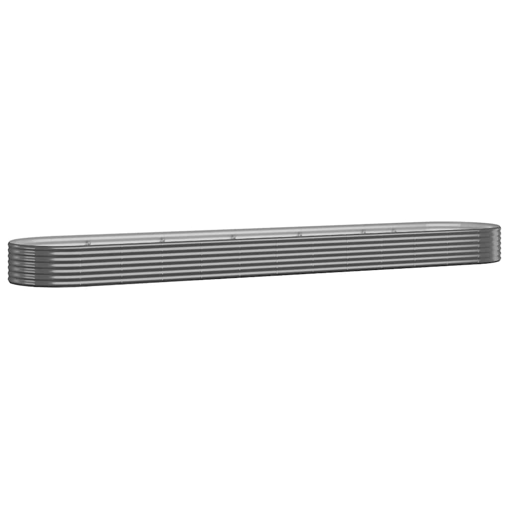 Boîte de planification Vidaxl 600x140x36 cm - Anthracite en acier recouvert de