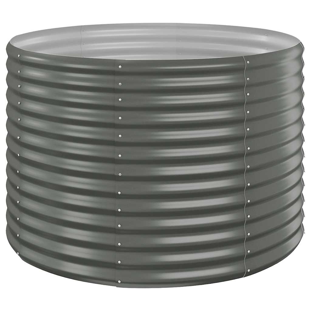 Vidaxx jardinière 100x100x68 cm acier galvanisé gris
