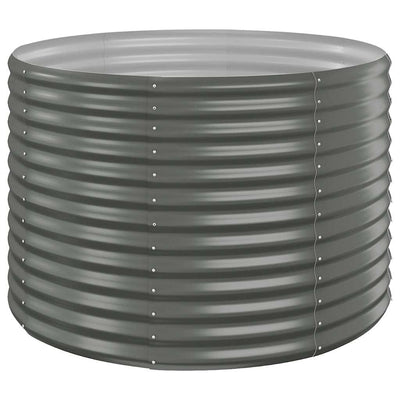 Vidaxx jardinière 100x100x68 cm acier galvanisé gris
