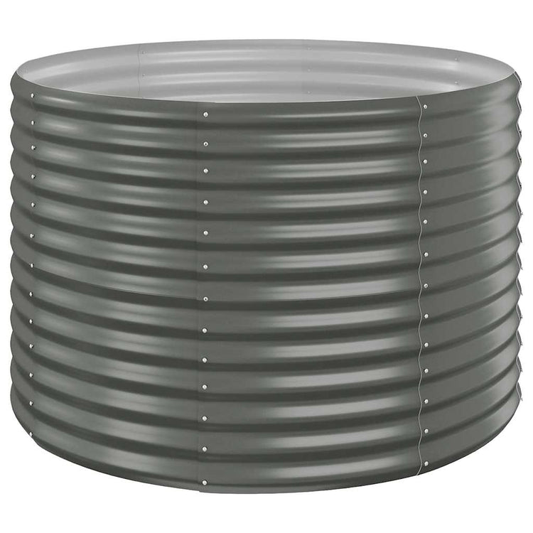 Vidaxx jardinière 100x100x68 cm acier galvanisé gris