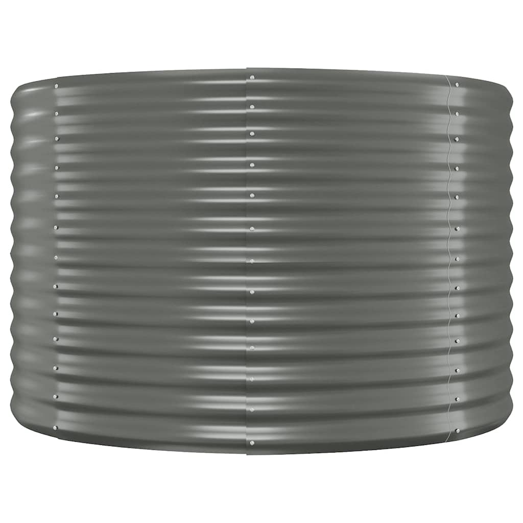Vidaxx jardinière 100x100x68 cm acier galvanisé gris