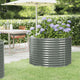 Vidaxx jardinière 100x100x68 cm acier galvanisé gris