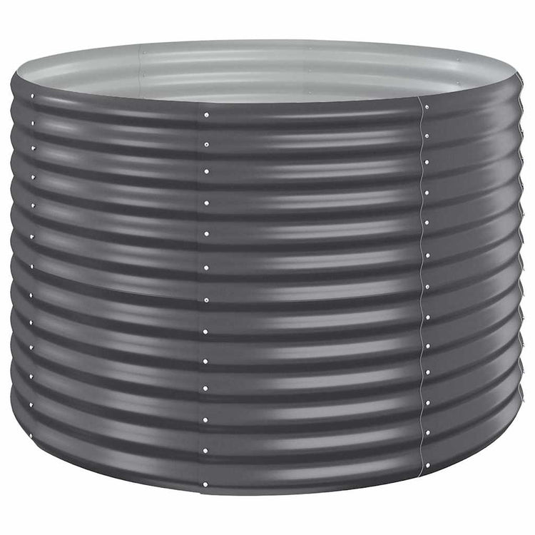 Jardinière Vidaxx 100x100x68 cm acier galvanisé anthracite