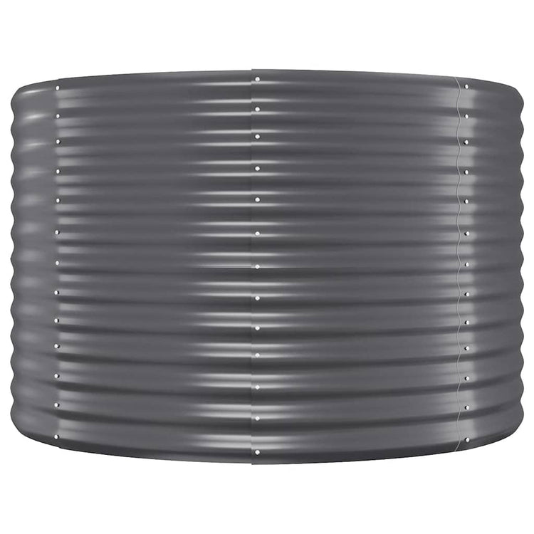 Jardinière Vidaxx 100x100x68 cm acier galvanisé anthracite