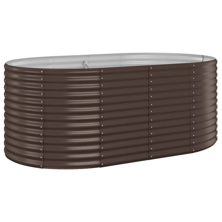 Vidaxx jardinière 175x100x68 cm acier thermolaqué marron