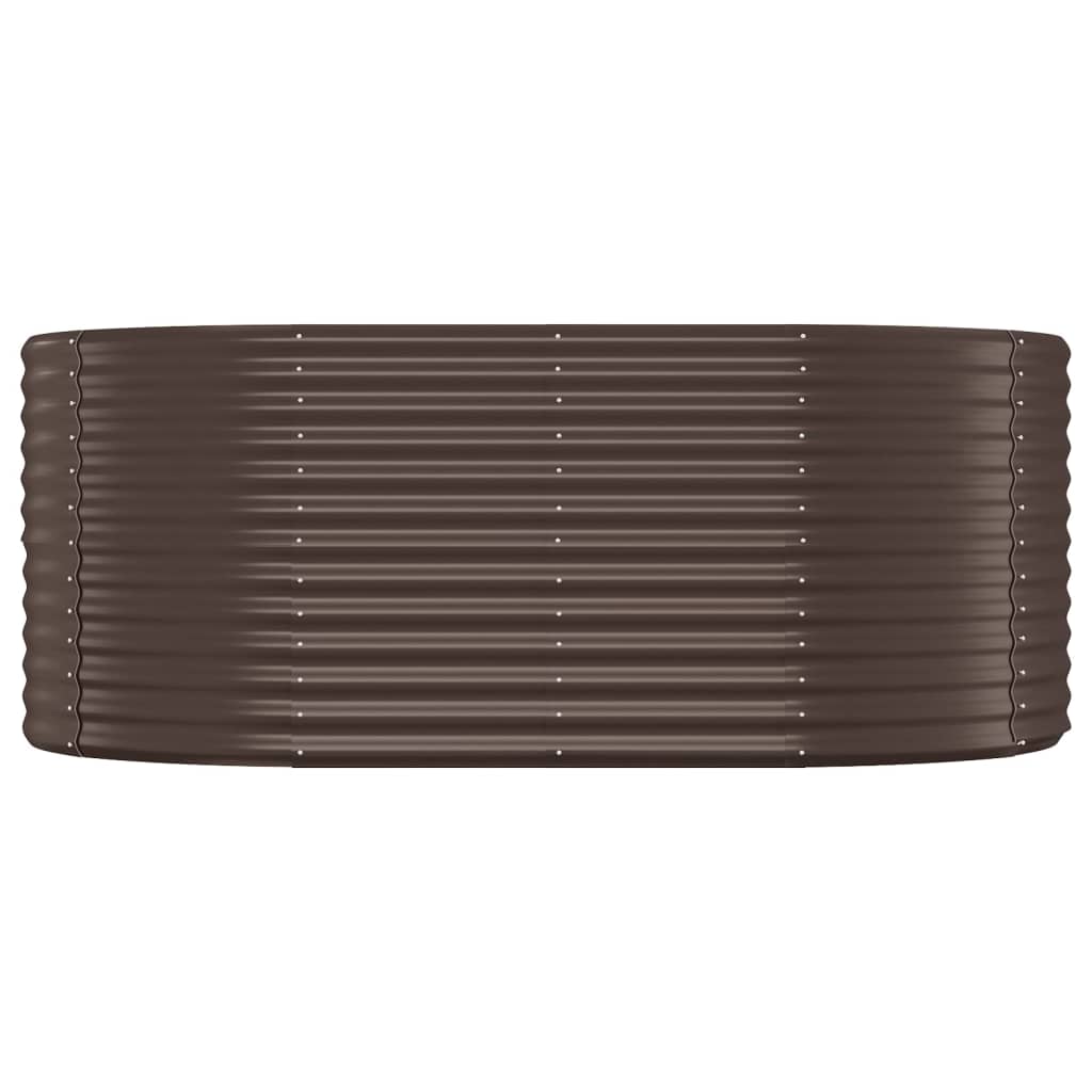 Vidaxx jardinière 175x100x68 cm acier thermolaqué marron