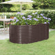 Vidaxx jardinière 175x100x68 cm acier thermolaqué marron