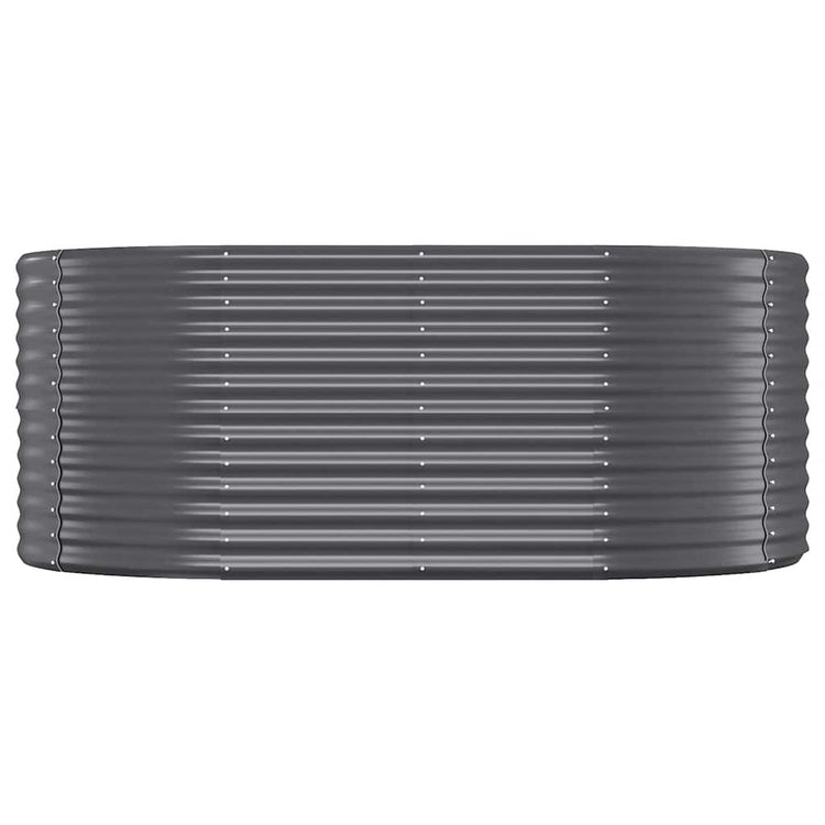 Vidaxl Planning Box 175x100x68 cm en poudre et en acier recouvert d'anthracite -colored
