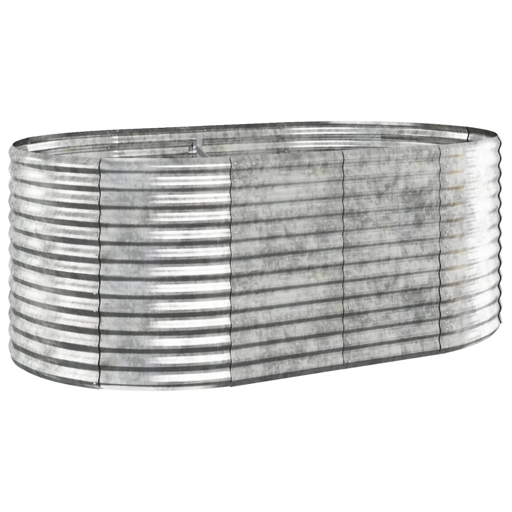 Boîte de planification Vidaxl 175x100x68 cm en poudre en acier en acier couleur