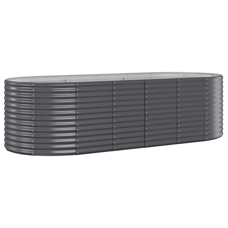Boîte de planification Vidaxl 249x100x68 cm - Anthracite en acier recouvert de