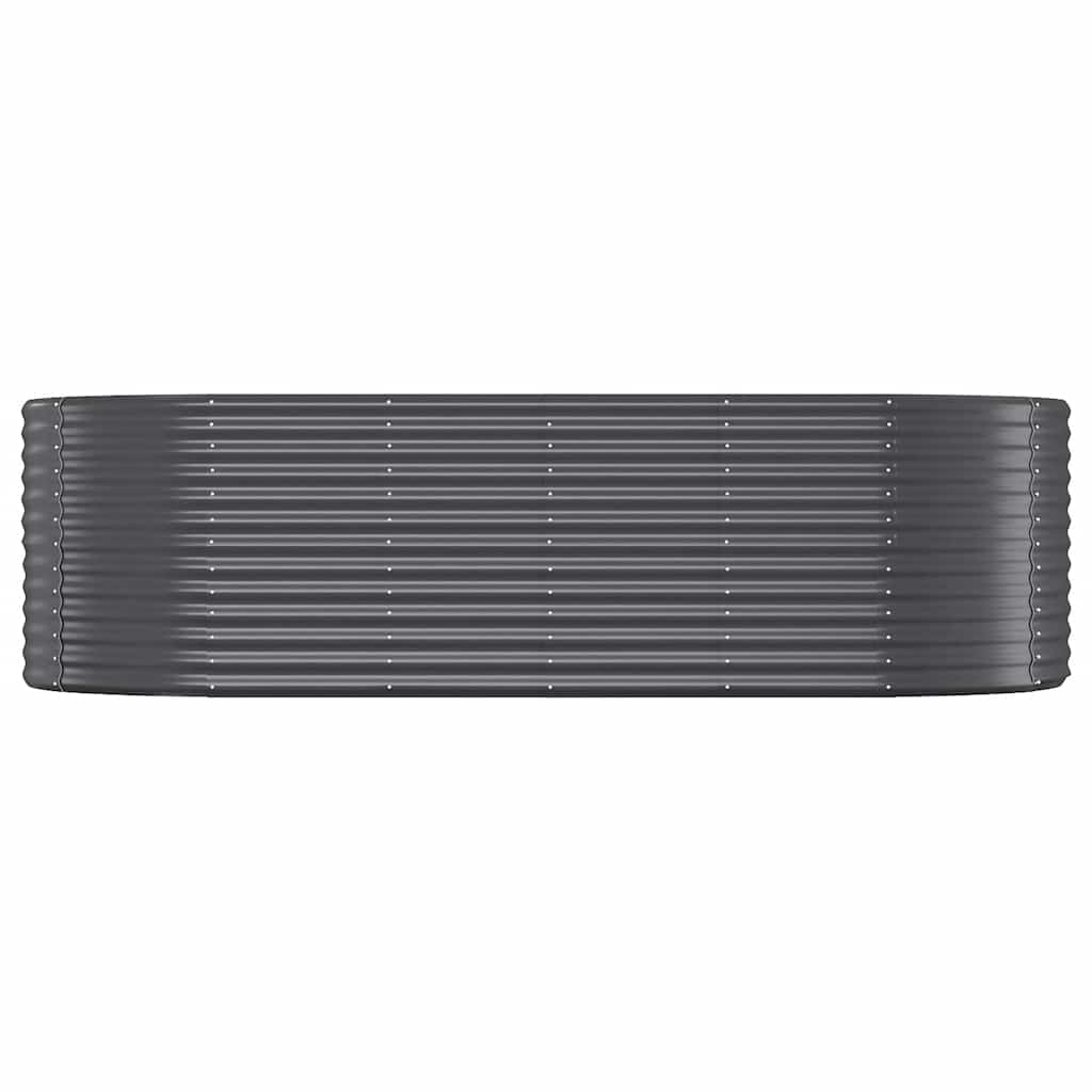 Boîte de planification Vidaxl 249x100x68 cm - Anthracite en acier recouvert de