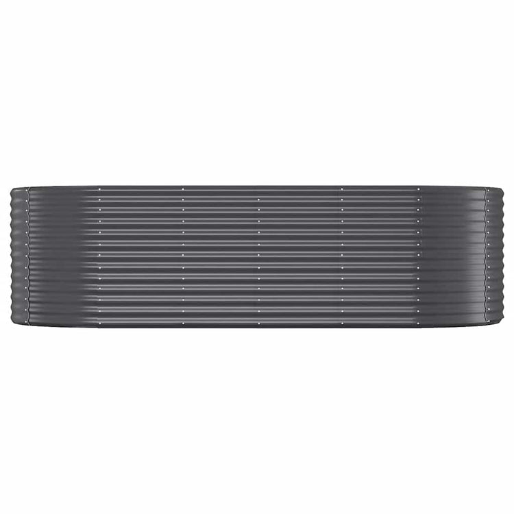 Boîte de planification Vidaxl 249x100x68 cm - Anthracite en acier recouvert de