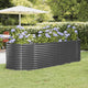 Boîte de planification Vidaxl 249x100x68 cm - Anthracite en acier recouvert de